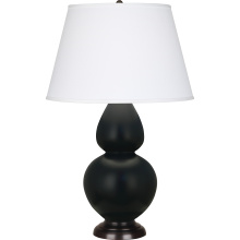 Robert Abbey MOS57 - Matte Obsidian Double Gourd Table Lamp