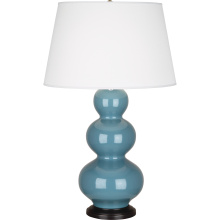 Robert Abbey OB41X - Steel Blue Triple Gourd Table Lamp