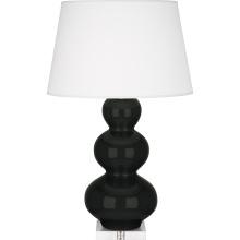 Robert Abbey OS43X - Obsidian Triple Gourd Table Lamp