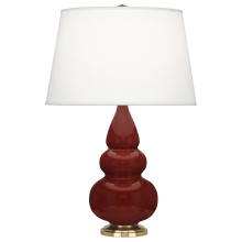 Robert Abbey OX30X - Oxblood Small Triple Gourd Accent Lamp