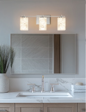 Justice Design Group ALR-8443-15-NCKL - Era 3-Light Bath Bar