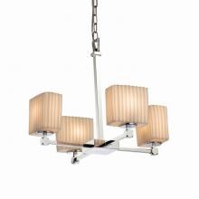 Justice Design Group PNA-8420-55-PLET-CROM - Tetra 5-Light Chandelier