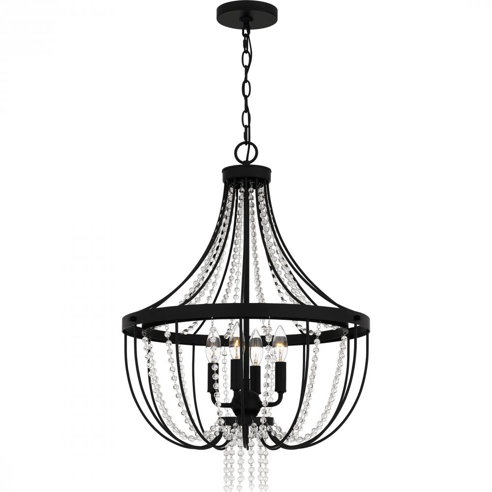 Adelaide 4-Light Matte Black Pendant Light