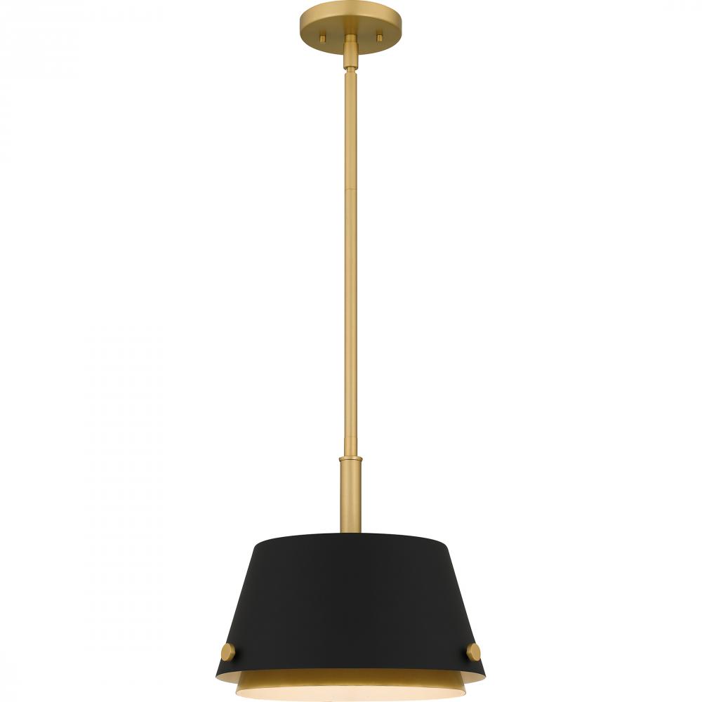 Scarlett 1-Light Matte Black Pendant Light