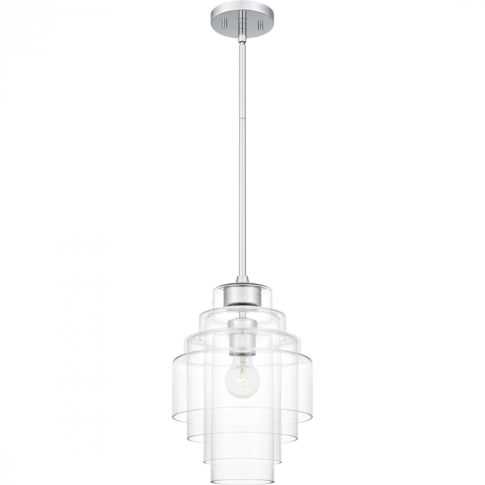 Driscoll 1-Light Polished Chrome Pendant Light
