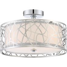 Quoizel PCAE1715C - Abode 3-Light Polished Chrome Semi-Flush Mount Light