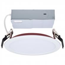 Satco Products Inc. S11866R1 - 13 Watt LED; Fire Rated 6 Inch Direct Wire Slim Fit Flat Face Downlight; Round Shape; White Finish;