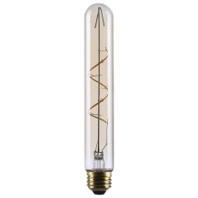 Satco Products Inc. S14230 - 5.5W T9 LED 90CRI 2000K 500LM E26 Glass Clear Amber Coil Filament Dimmable 1 Pack