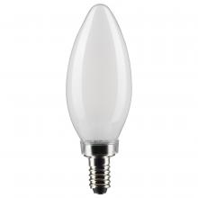 Satco Products Inc. S21269 - 4 Watt B11 LED Filament; Frost; Candelabra base; 90 CRI; 2700K; 120 Volt