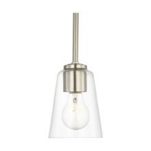 Generation Lighting GLP1041BS - Miles One Light Mini-Pendant