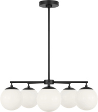 Generation Lighting GLC1795MBK - Nube Five Light Chandelier