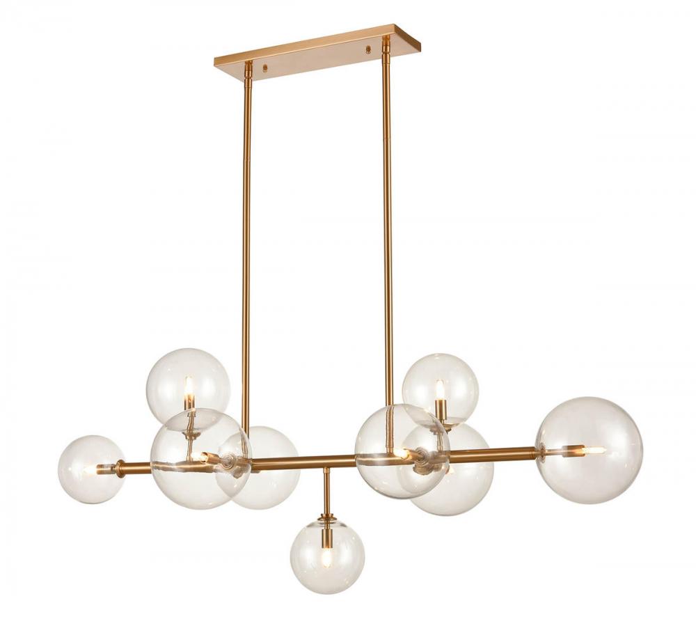 Delilah 51"  Chandelier in Aged Brass