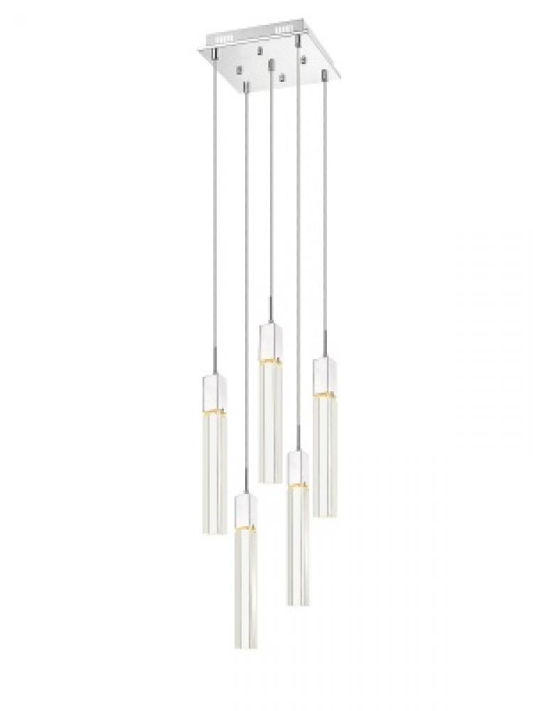 The Original Glacier Collection 5 Light Clear Crystal Multi Port Pendant