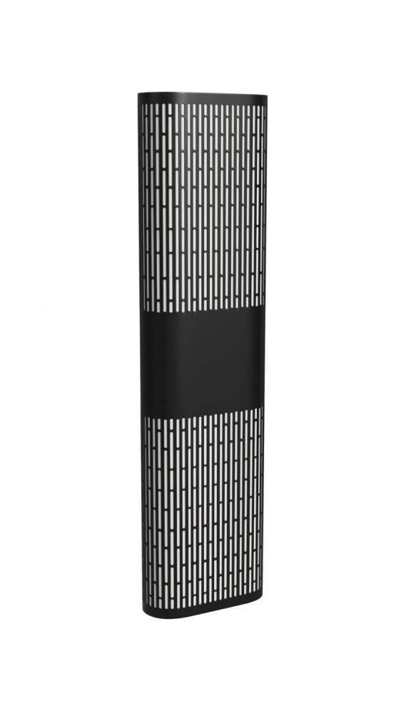 Avenue Outdoor 24" Sconce with Perforated Black Frame