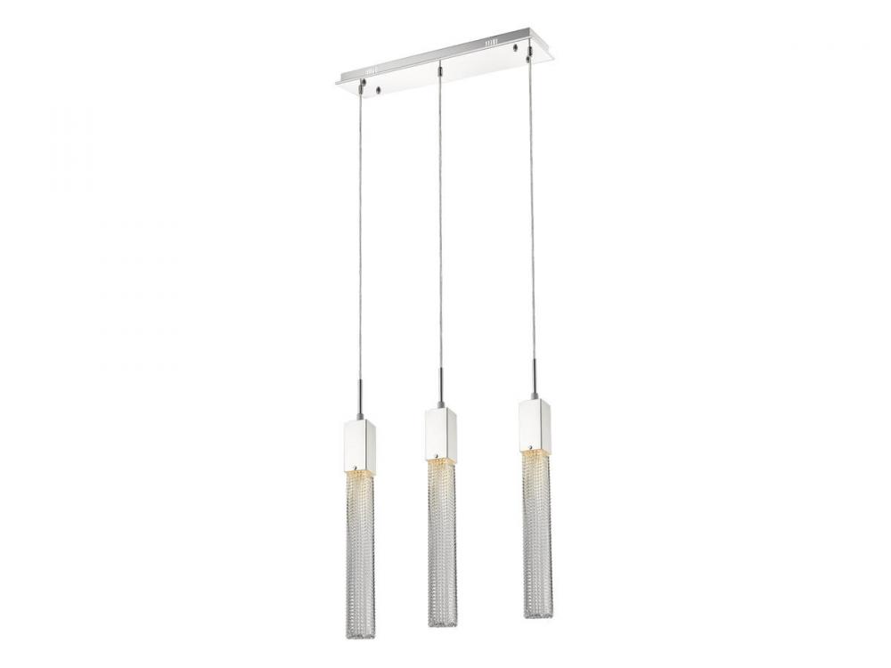 Boa Collection 3 Light Studded Glass Multi Port Pendant