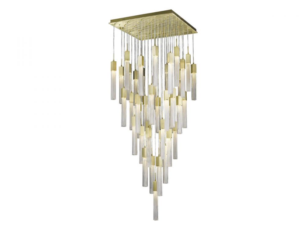 Boa Collection 41 Light Studded Glass Multi Port Pendant