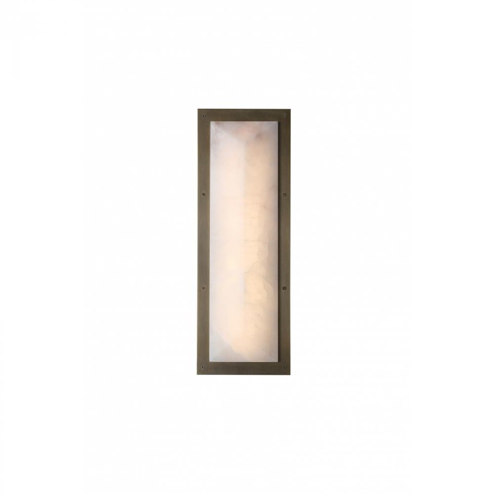 Sedona 20" Beveled Wall Sconce In Alabaster