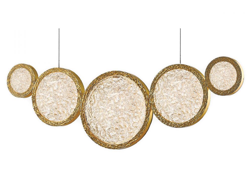 Bottega 44"  Chandelier in Polished Brass