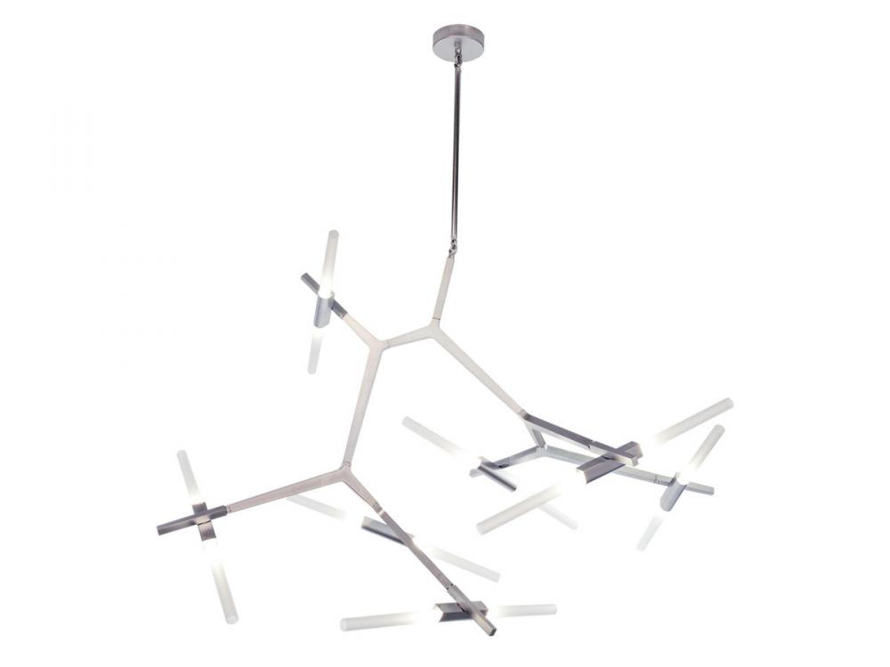 San Vicente 62" Chandelier in Matte Chrome