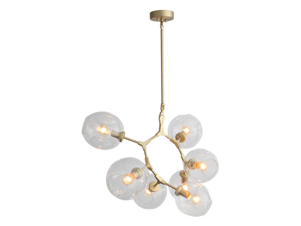 Fairfax Ave. 30"  Chandelier in Brushed Brass