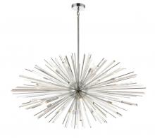 Avenue Lighting HF8200-CH - Palisades Ave. Metal And Crystal Chandelier