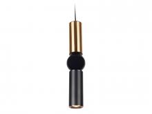 Avenue Lighting HF1091-BB-BK - Cicada 17" Pendant in Brushed Brass And Black