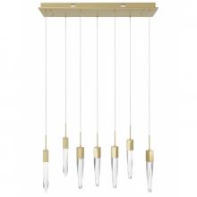 Avenue Lighting HF1900-7-AP-BB-C - Aspen Collection 7 Light Clear Crystal Multi Port Pendant
