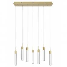 Avenue Lighting HF1900-7-GL-BB-C - The Original Glacier Collection 7 Light Clear Crystal Multi Port Pendant