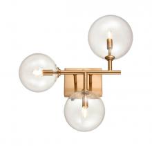 Avenue Lighting HF4203-AB - Delilah 18" Wall Sconce in Aged Brass with Clear Glass