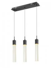 Avenue Lighting HF1900-3-GL-BK-C - The Original Glacier Collection 3 Light Clear Crystal Multi Port Pendant