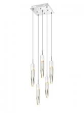 Avenue Lighting HF1900-5-AP-CH-C - Aspen Collection 5 Light Clear Crystal Multi Port Pendant