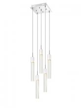 Avenue Lighting HF1900-5-GL-CH-C - The Original Glacier Collection 5 Light Clear Crystal Multi Port Pendant
