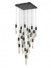 Avenue Lighting HF1904-25-AP-BK - Aspen Collection 25 Light Bubbled Crystal Multi Port Pendant