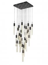 Avenue Lighting HF1904-25-GL-BK - The Original Glacier Collection 25 Light Bubbled Crystal Multi Port Pendant