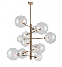 Avenue Lighting HF4212-AB - Delilah 37" Chandelier in Aged Brass