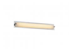 Avenue Lighting HF1114-CH - Cermack St. 16"  LED Resctangular  Vanity Bath Bar in Polished Chrome with Frosted Glass