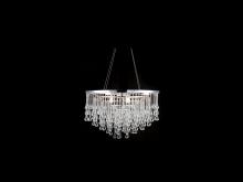 Avenue Lighting HF1809-PN - Hollywood Blvd. Polished Nickel And Tear Drop Crystal Chandelier