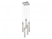 Avenue Lighting HF1900-5-BOA-CH - Boa Collection 5 Light Studded Glass Multi Port Pendant