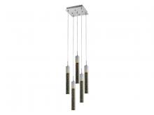 Avenue Lighting HF1900-5-GL-CH - The Original Glacier Collection 5 Light Bubbled Crystal Multi Port Pendant