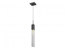 Avenue Lighting HF1901-1-BOA-DBZ - Boa Collection 1 Light  Pendant in Dark Bronze with Studded Glass