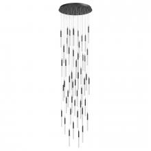 Avenue Lighting HF2051-BOA-BK - Main Street Collection 51 Light Studded Glass Multi Port Pendant