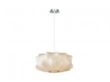 Avenue Lighting HF2111 - Melrose Pl. White Fabric Pendant Like Hanging Fixture