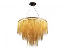 Avenue Lighting HF2222-G - Fountain Ave. 30" Round Pendant in  Gold Chain