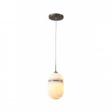 Avenue Lighting HF2901-AB - Sedona 1 Light Oval Pendant In Alabaster