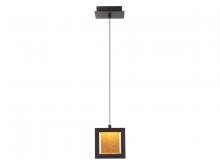 Avenue Lighting HF6012-DBZ - Brentwood 6" Square Pendant in Dark Bronze with Textured Glass
