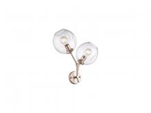 Avenue Lighting HF8082-BB - Fairfax 2 Light Glass Globe Wall Sconce