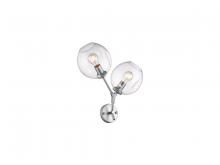 Avenue Lighting HF8082-CH - Fairfax Ave. 18" Wall Sconce in Matte Chrome with Clear Glass