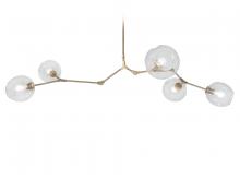 Avenue Lighting HF8085-BB - Fairfax Ave. 5 Light Glass Globe Chandelier