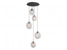 Avenue Lighting HF8145-DBZ-CL - Sonoma Ave. 5 Light Clear Globe Multi Port Pendant