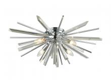 Avenue Lighting HF8205-CH - Palisades Ave. Metal And Crystal Flush Sconce